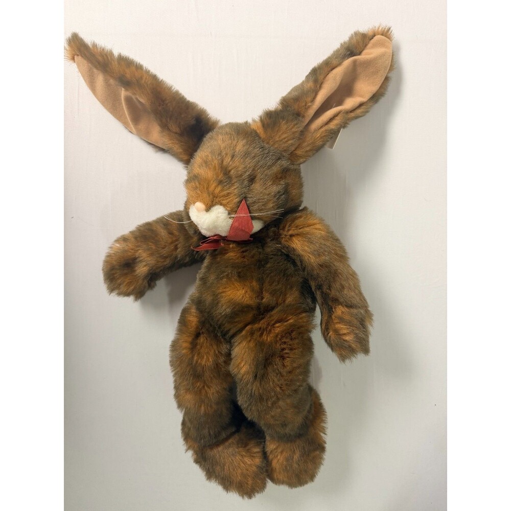 Purr-fection by MJC Mocha Rabbit Plush Brown Bunny Style 1284 With Paper Tag